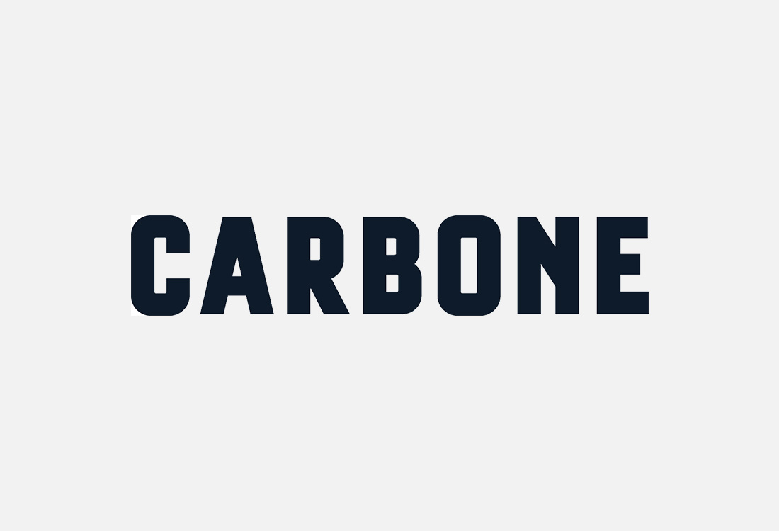 Carbone restaurant logo in black font